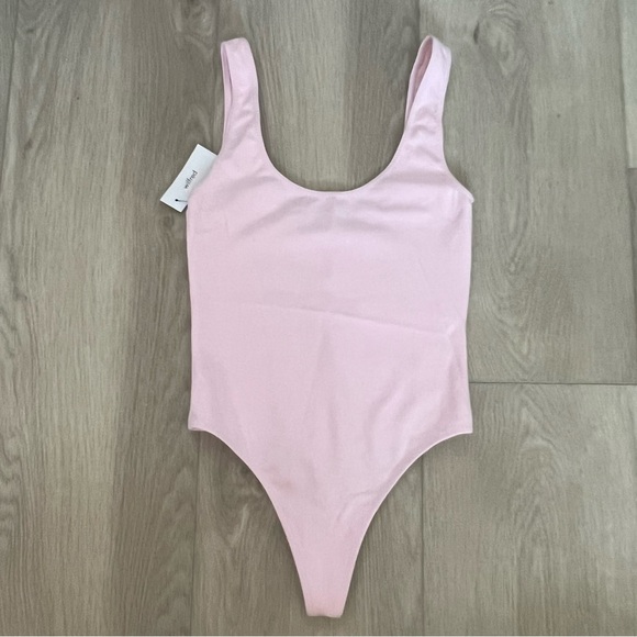 Aritzia Wilfred Free Leila Bodysuit pink - Picture 1 of 4